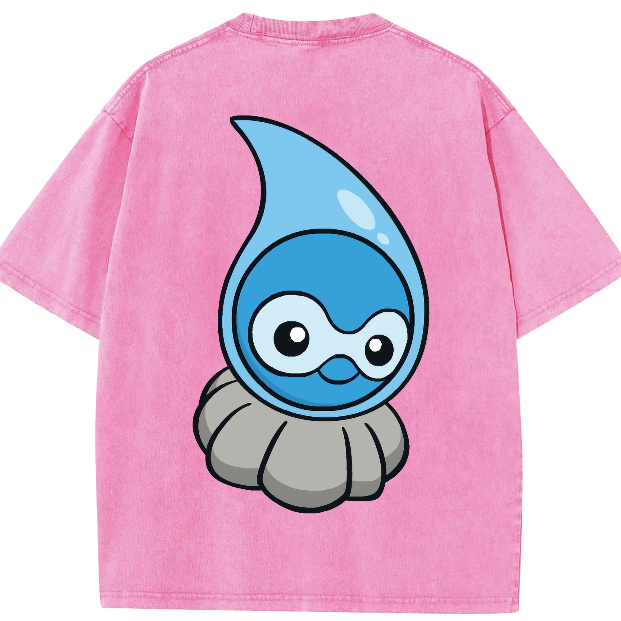 （画像用） ポケットモンスター Pokémon 綿100% ヴィンテージ風 半袖Tシャツ（背面プリント）